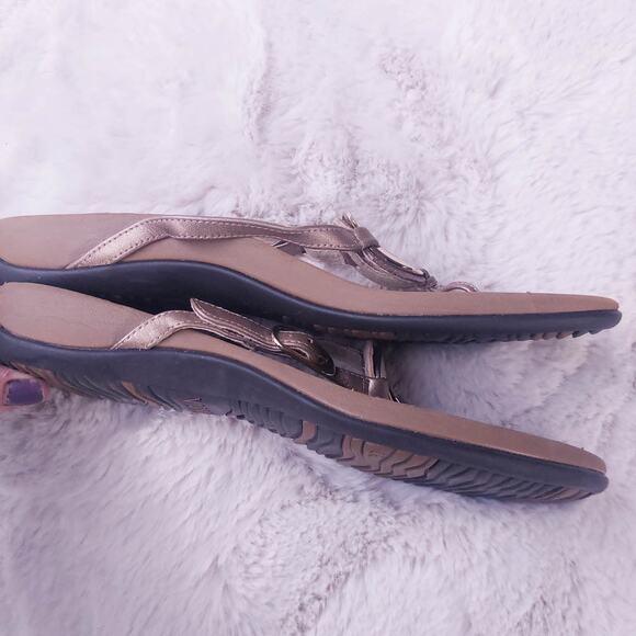 Vionic Karina Gold Accent Thong Sandal 11 - Picture 3 of 7